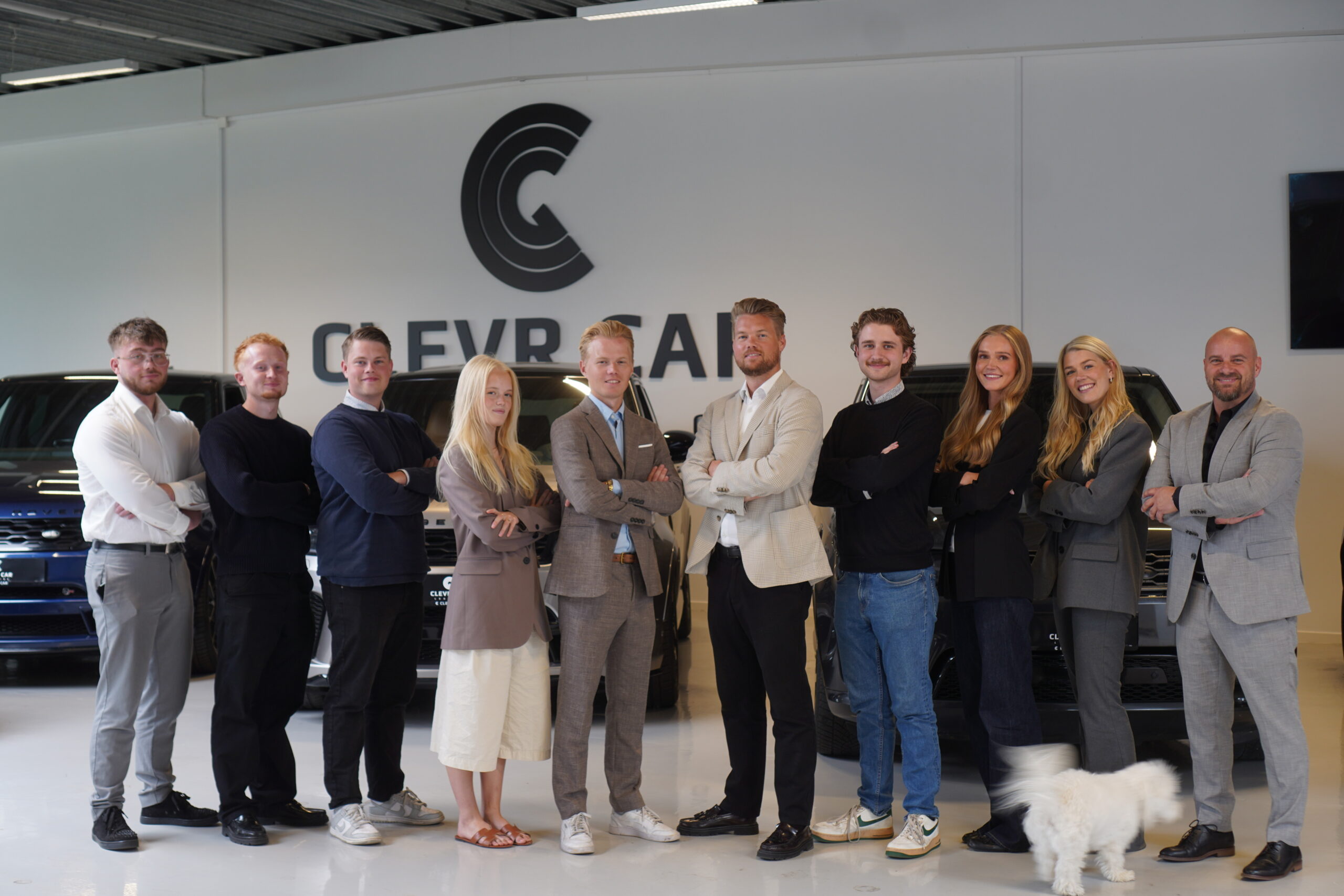 Holdet hos Clevr Car Leasing i Egå